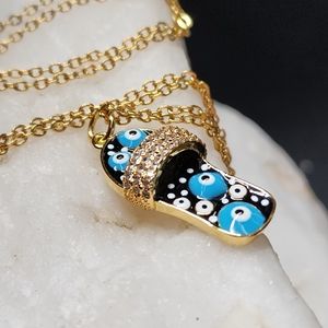 Minimalist Jewelry Pendant High-quality 14kt Gold Plated Luxury Flipflop